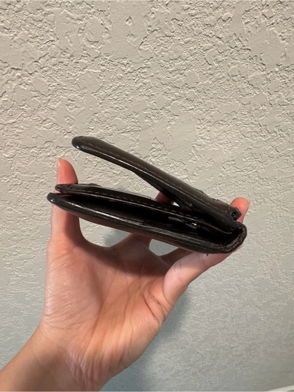 Louis Vuitton Men's Leather Bifold Wallet - Dark Brown